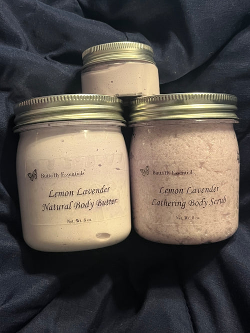 Lemon Lavender whipped body butter — natural moisturizer